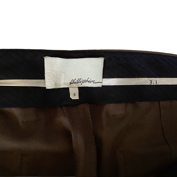 3.1 Phillip Lim Wide Leg Flat Front High Rise Cuffed Dress Pants.Size 4 - Picture 5 of 11